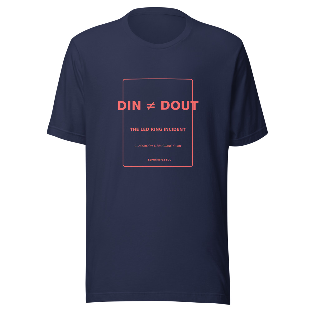DIN not DOUT navy shirt mockup