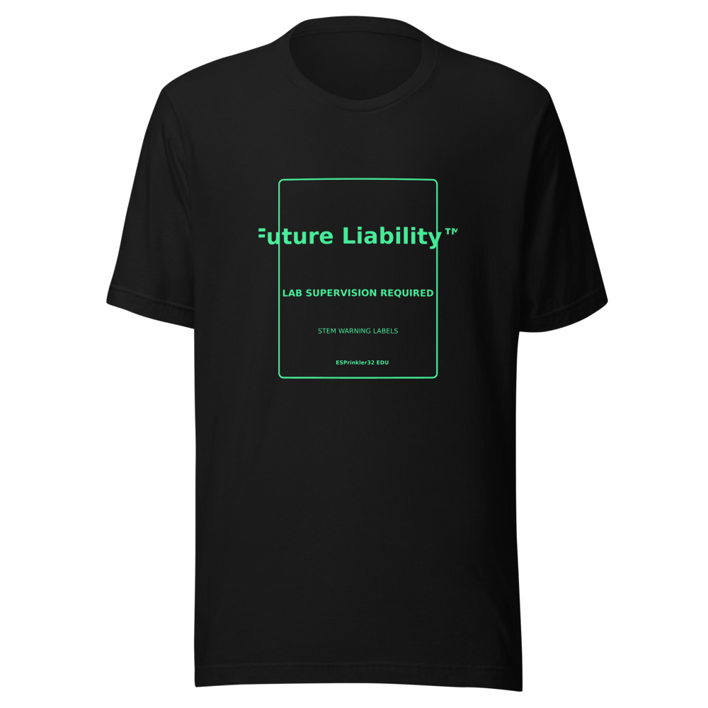 Future Liability black shirt mockup